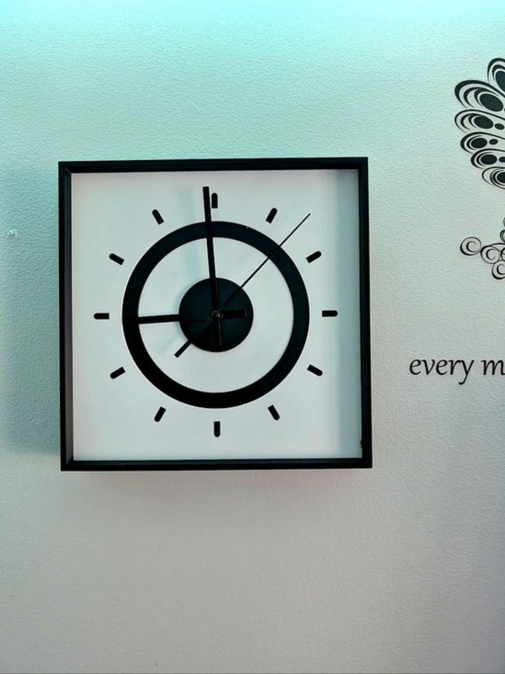 Black & White Wall Clock